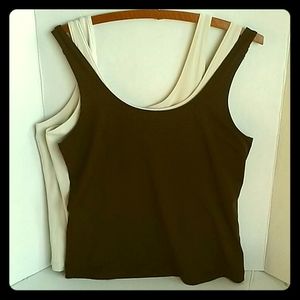 3 Chico's Nylon/spandex tank tops size 1